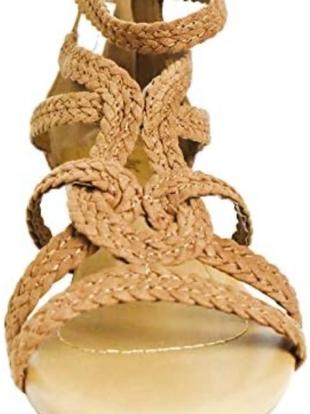 Dexflex Comfort Braided Strappy Sandals in Tan - Picture 3 of 5